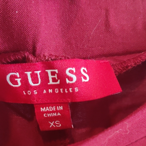 Elegant Red Wide-Leg Pants - Picture 2 of 6